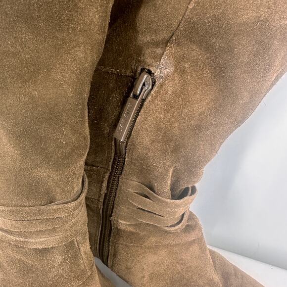 Nine West Brown Leather Suede Adele Knee High Boots Size 8 - Picture 8 of 10